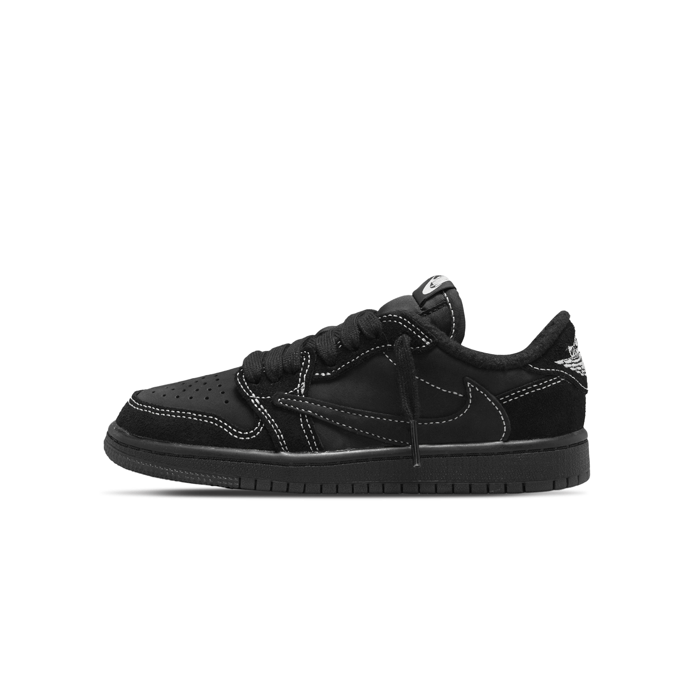 Travis Scott x Air Jordan 1 Low OG SP PS 'Black Phantom' — UK 10C | EU 27.5 | US 10.5C — Front View