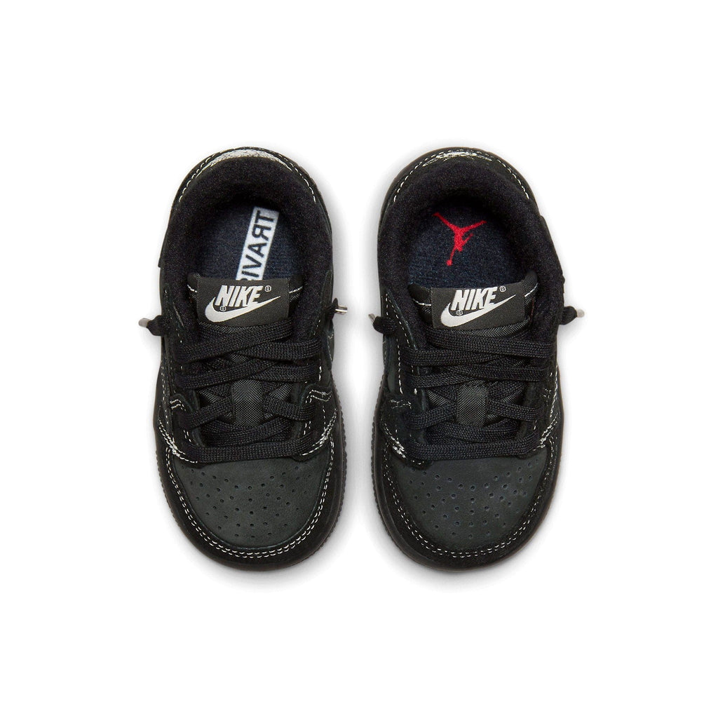 Travis Scott x Air Jordan 1 Low OG SP TD 'Black Phantom' — UK 0C | EU 15 | US 0C — Back View