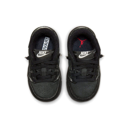 Travis Scott x Air Jordan 1 Low OG SP TD 'Black Phantom' — UK 0C | EU 15 | US 0C — Back View