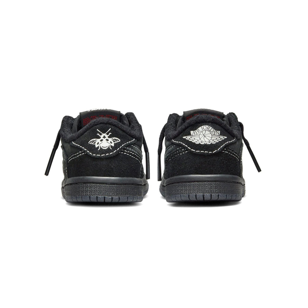 Travis Scott x Air Jordan 1 Low OG SP TD 'Black Phantom' — UK 0C | EU 15 | US 0C — Top View