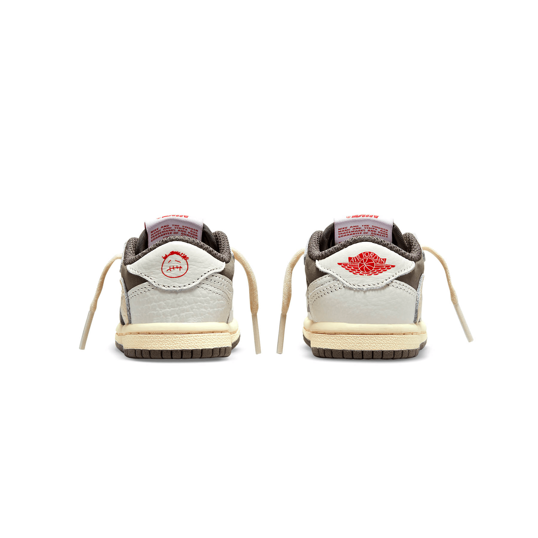 Travis Scott x Air Jordan 1 Low OG TD 'Reverse Mocha' — UK 0C | EU 15 | US 0C — Top View