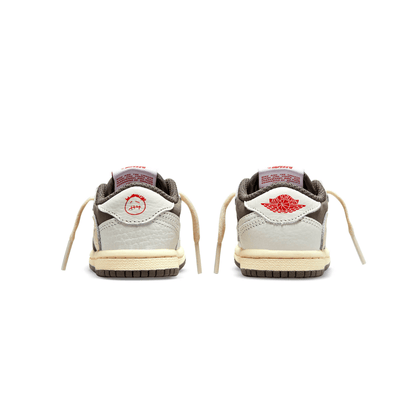 Travis Scott x Air Jordan 1 Low OG TD 'Reverse Mocha' — UK 0C | EU 15 | US 0C — Top View