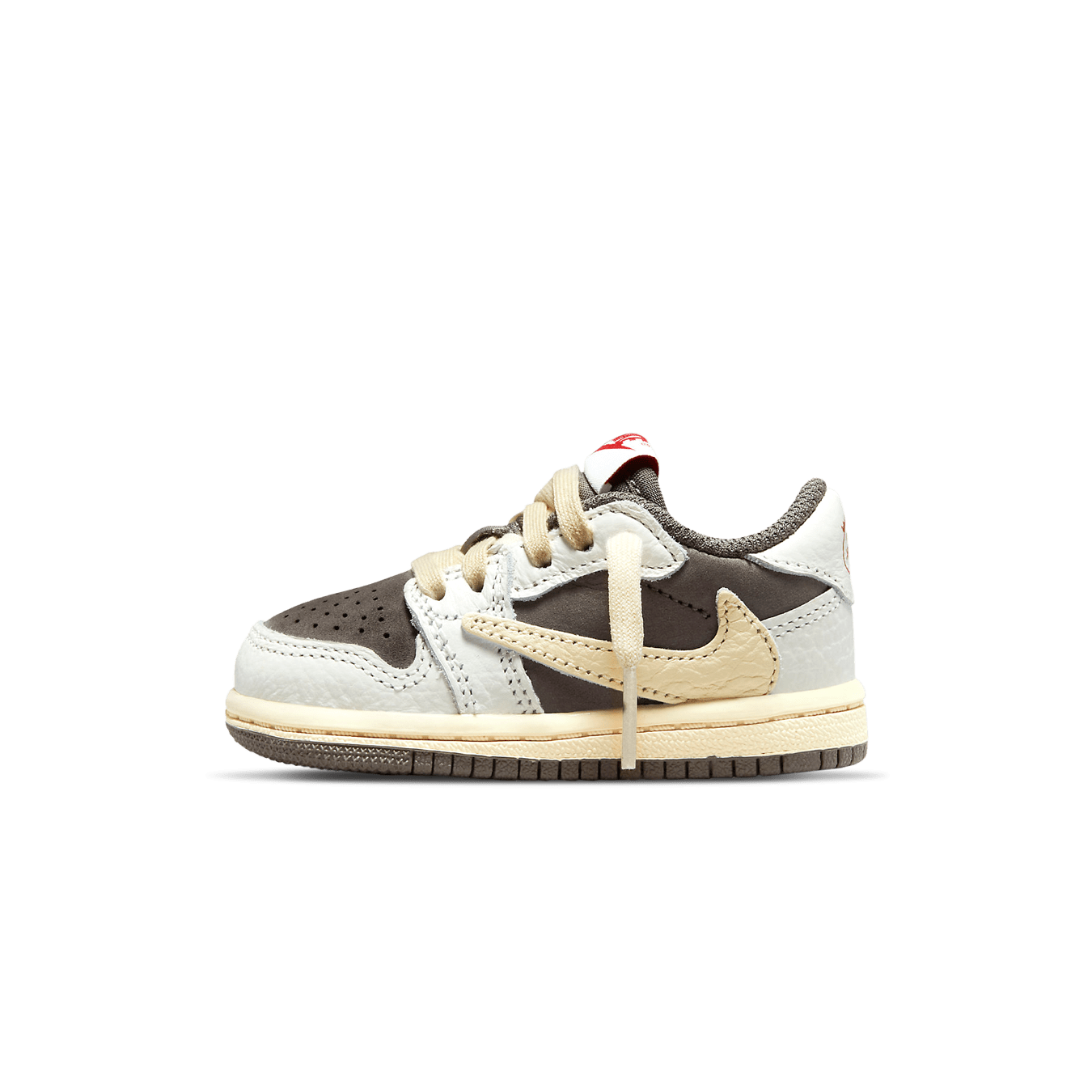 Travis Scott x Air Jordan 1 Low OG TD 'Reverse Mocha' — UK 0C | EU 15 | US 0C — Front View