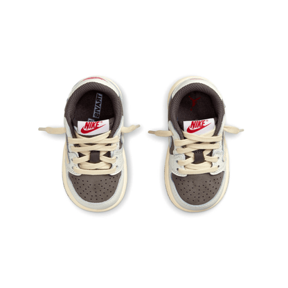 Travis Scott x Air Jordan 1 Low OG TD 'Reverse Mocha' — UK 0C | EU 15 | US 0C — Back View
