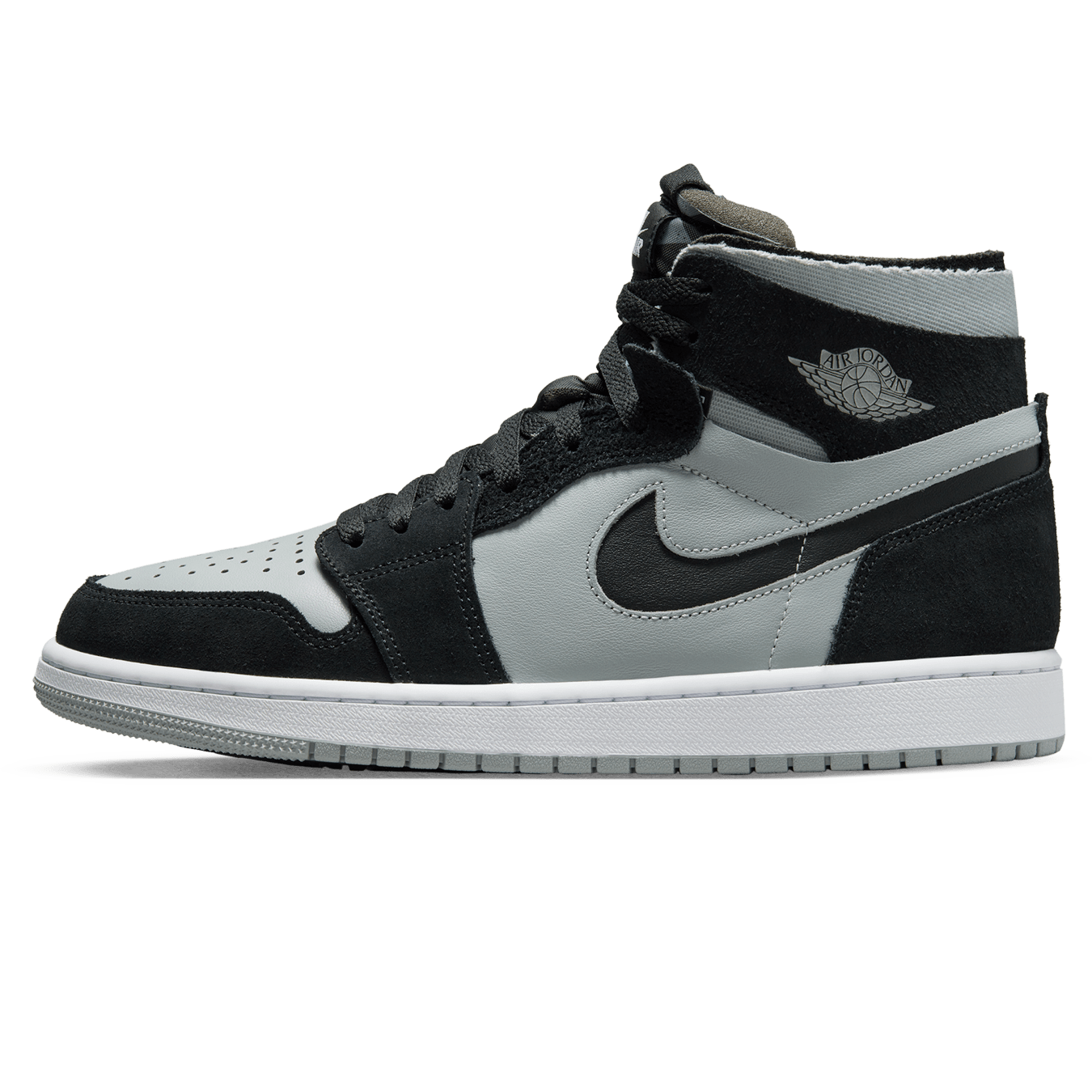 Air Jordan 1 Zoom CMFT 'Black Light Smoke Grey' — UK 3 | EU 35.5 | US 3.5 — Front View