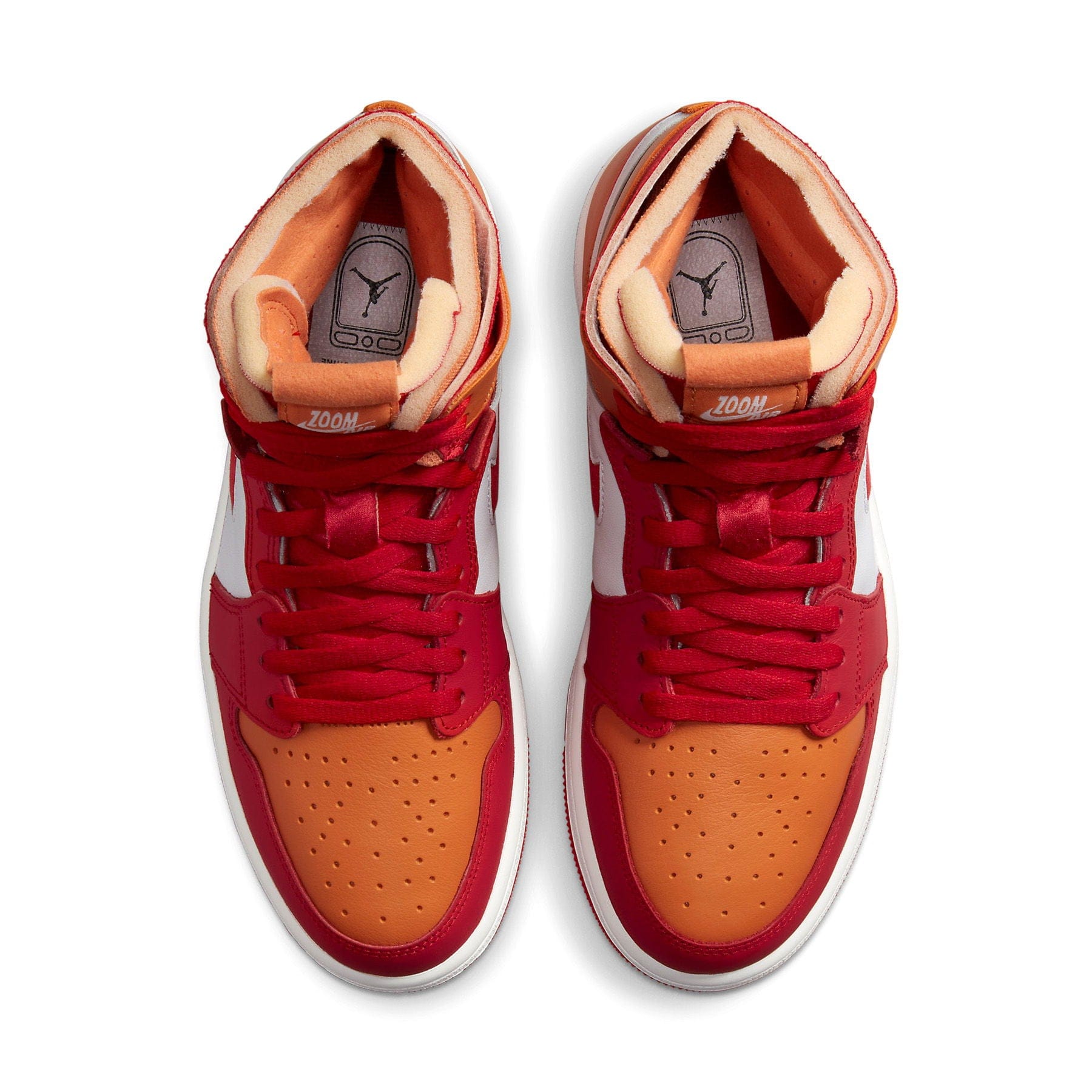 Air Jordan 1 Zoom Air Comfort Wmns 'Fire Red Hot Curry' — UK 2.5 | EU 35.5 | US 5 — Detail View