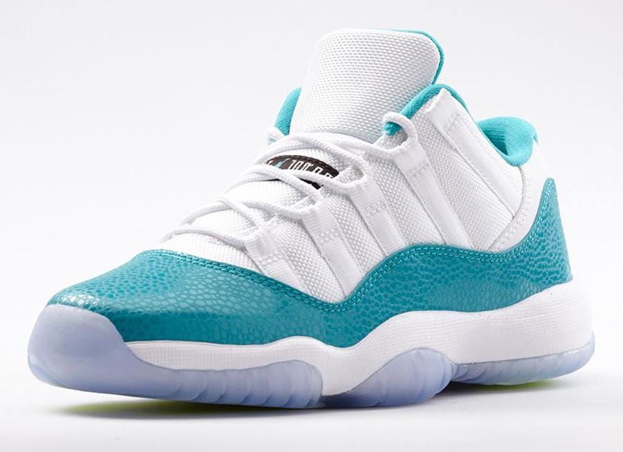 Air Jordan 11 Low GS Aqua Safari — UK 13.5 | EU 32 | US 1Y — Back View