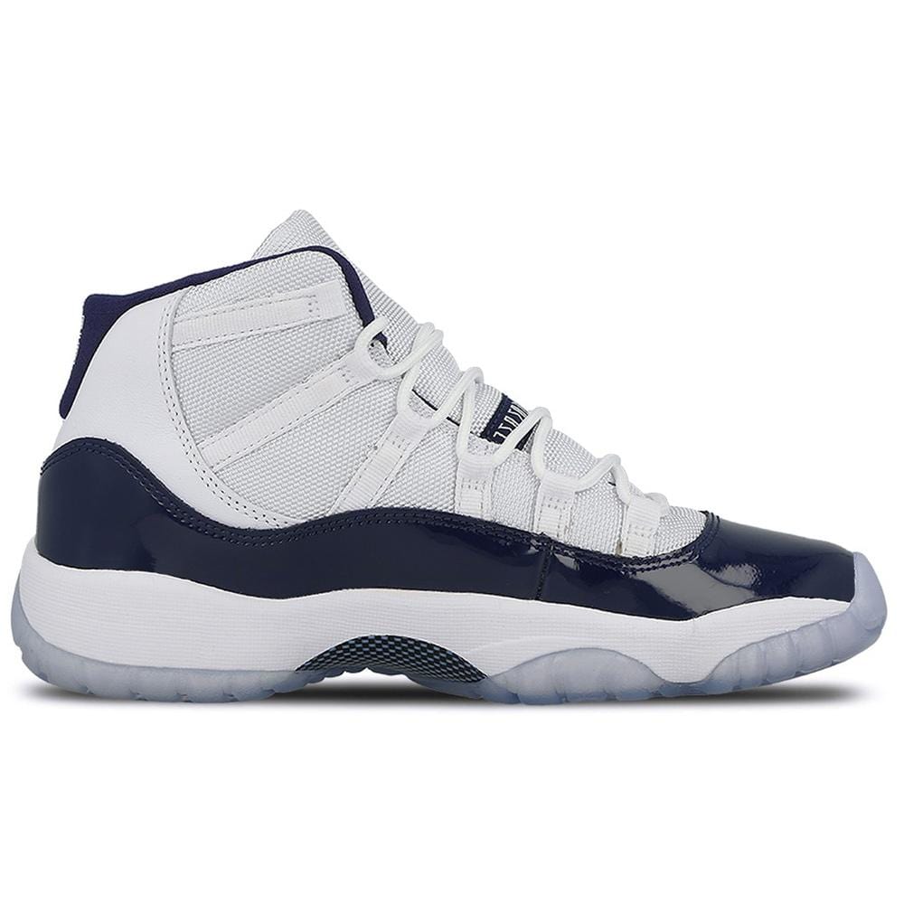 Air Jordan 11 Retro GS White-Midnight Navy  Win like 82 — UK 13.5 | EU 32 | US 1Y — Top View