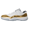 Air Jordan 11 Retro Low White- Metallic Gold — UK 3 | EU 35.5 | US 3.5 — Front View