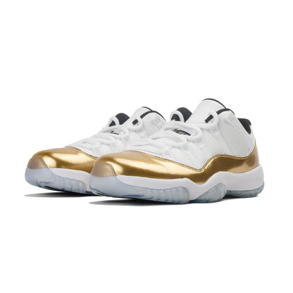 Air Jordan 11 Retro Low White- Metallic Gold — UK 3 | EU 35.5 | US 3.5 — Back View