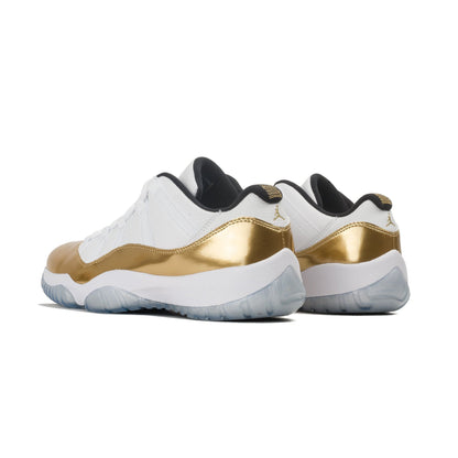 Air Jordan 11 Retro Low White- Metallic Gold — UK 3 | EU 35.5 | US 3.5 — Side View