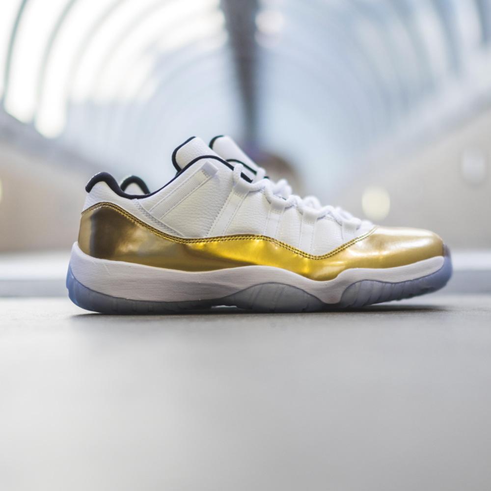 Air Jordan 11 Retro Low White- Metallic Gold — UK 3 | EU 35.5 | US 3.5 — Alternate View 7