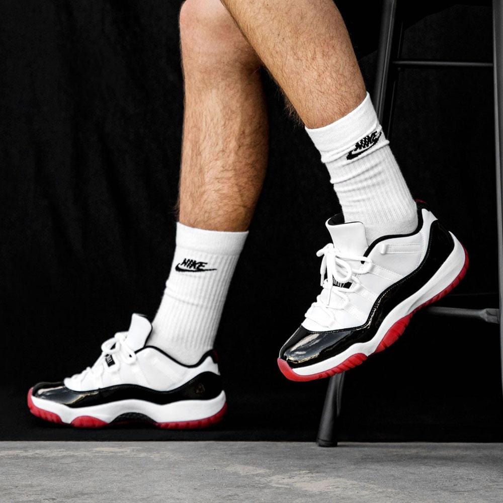 Air Jordan 11 Retro Low 'Concord-Bred' — UK 3 | EU 35.5 | US 3.5 — Lifestyle View