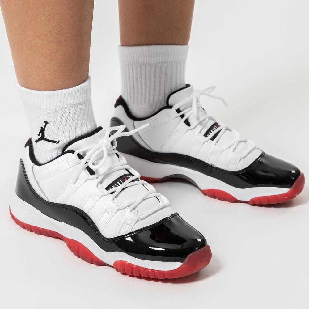 Air Jordan 11 Retro Low GS 'Concord-Bred' — UK 13.5 | EU 32 | US 1Y — Lifestyle View