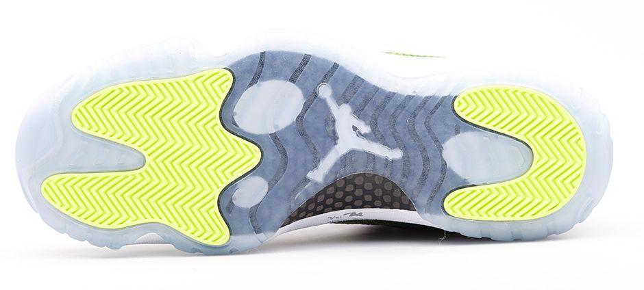 Air Jordan 11 Low Green Snakeskin — UK 3 | EU 35.5 | US 3.5 — Back View