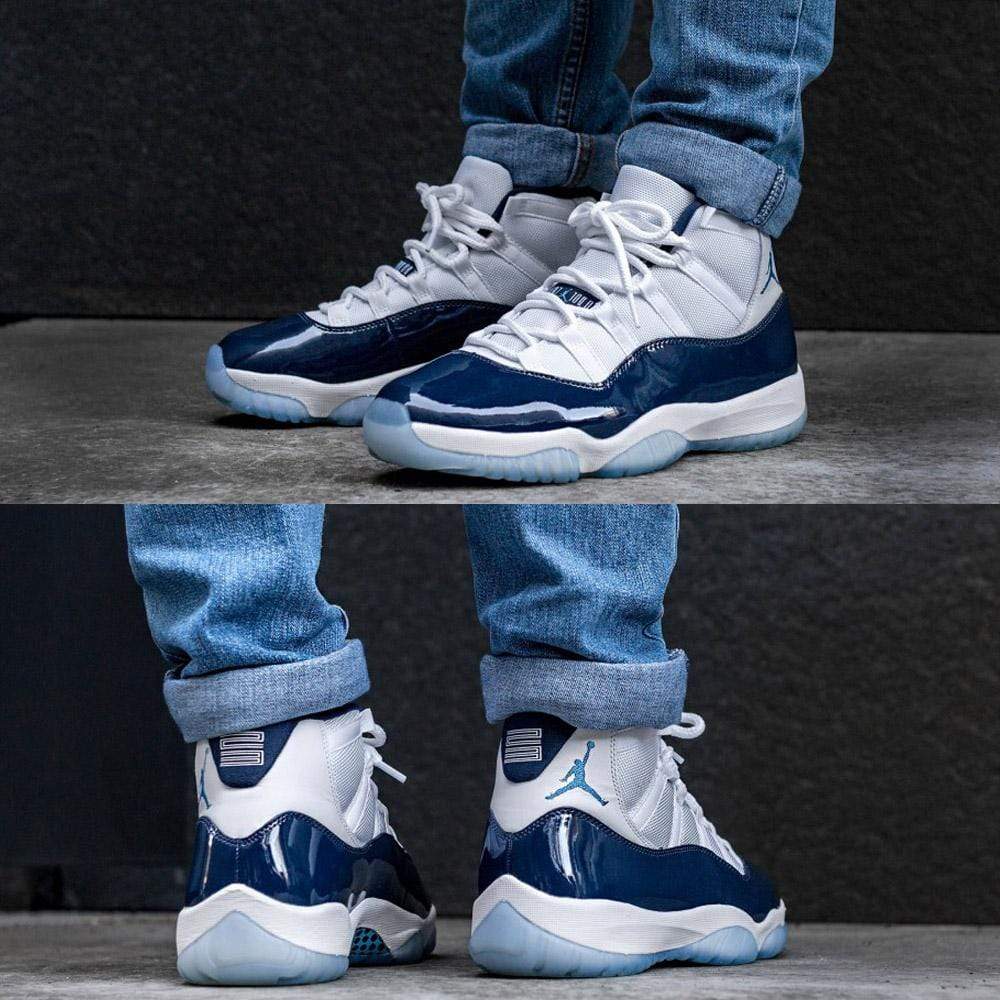 Air Jordan 11 Retro White-Midnight Navy  Win like 82 — UK 3 | EU 35.5 | US 3.5 — Detail View