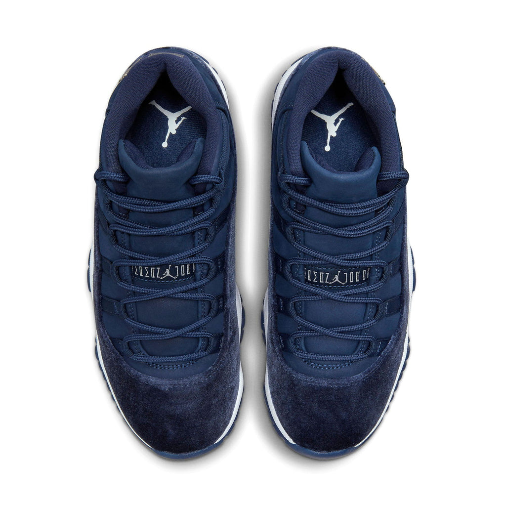 Air Jordan 11 Retro Wmns 'Midnight Navy Velvet' — UK 2.5 | EU 35.5 | US 5 — Top View