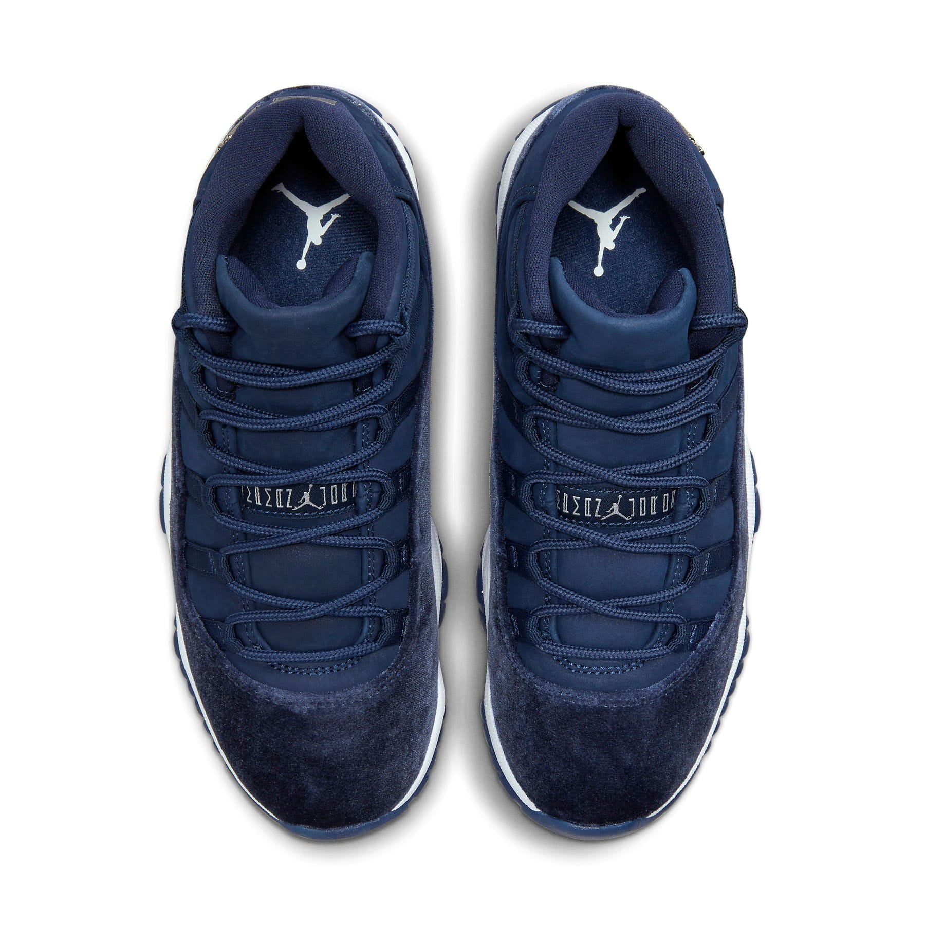 Air Jordan 11 Retro Wmns 'Midnight Navy Velvet' — UK 2.5 | EU 35.5 | US 5 — Top View