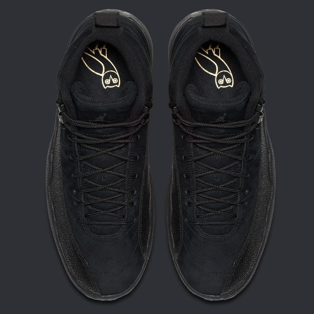 Air Jordan 12 Retro OVO Black-Metallic Gold — UK 3 | EU 35.5 | US 3.5 — Lifestyle View