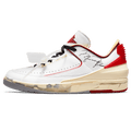 Off-White x Air Jordan 2 Retro Low SP 'White Varsity Red' — UK 3 | EU 35.5 | US 3.5 — Front View