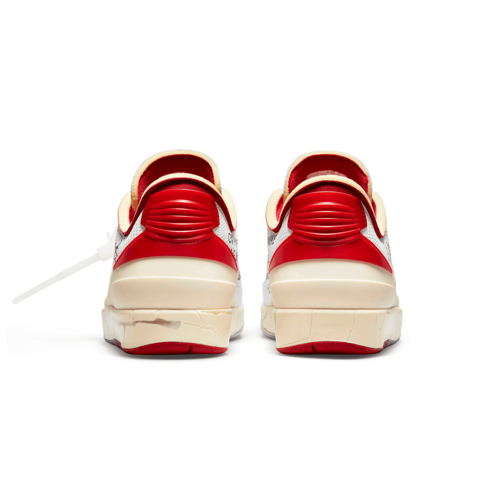 Off-White x Air Jordan 2 Retro Low SP 'White Varsity Red' — UK 3 | EU 35.5 | US 3.5 — Detail View