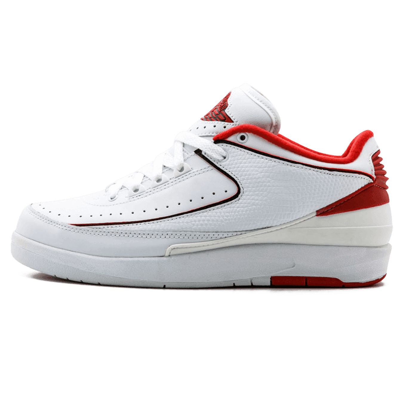 Air Jordan 2 Retro Low 'White Varsity Red' — UK 2.5 | EU 35.5 | US 5 — Front View