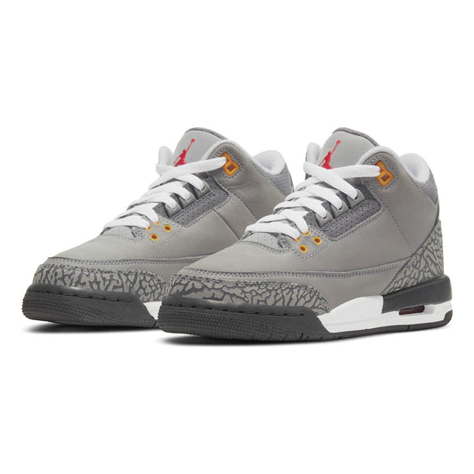 Air Jordan 3 Retro GS 'Cool Grey' 2021 — UK 13.5 | EU 32 | US 1Y — Side View