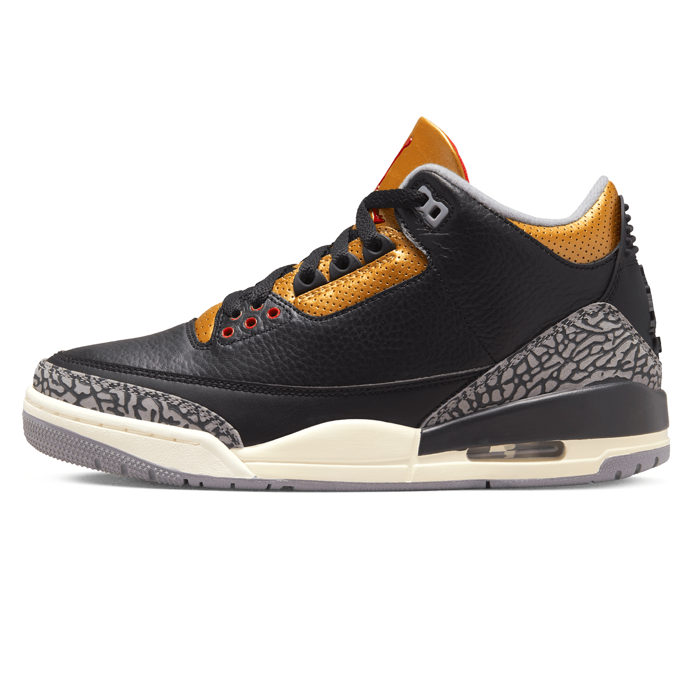 Air Jordan 3 Wmns Retro 'Black Gold' — UK 2.5 | EU 35.5 | US 5 — Front View