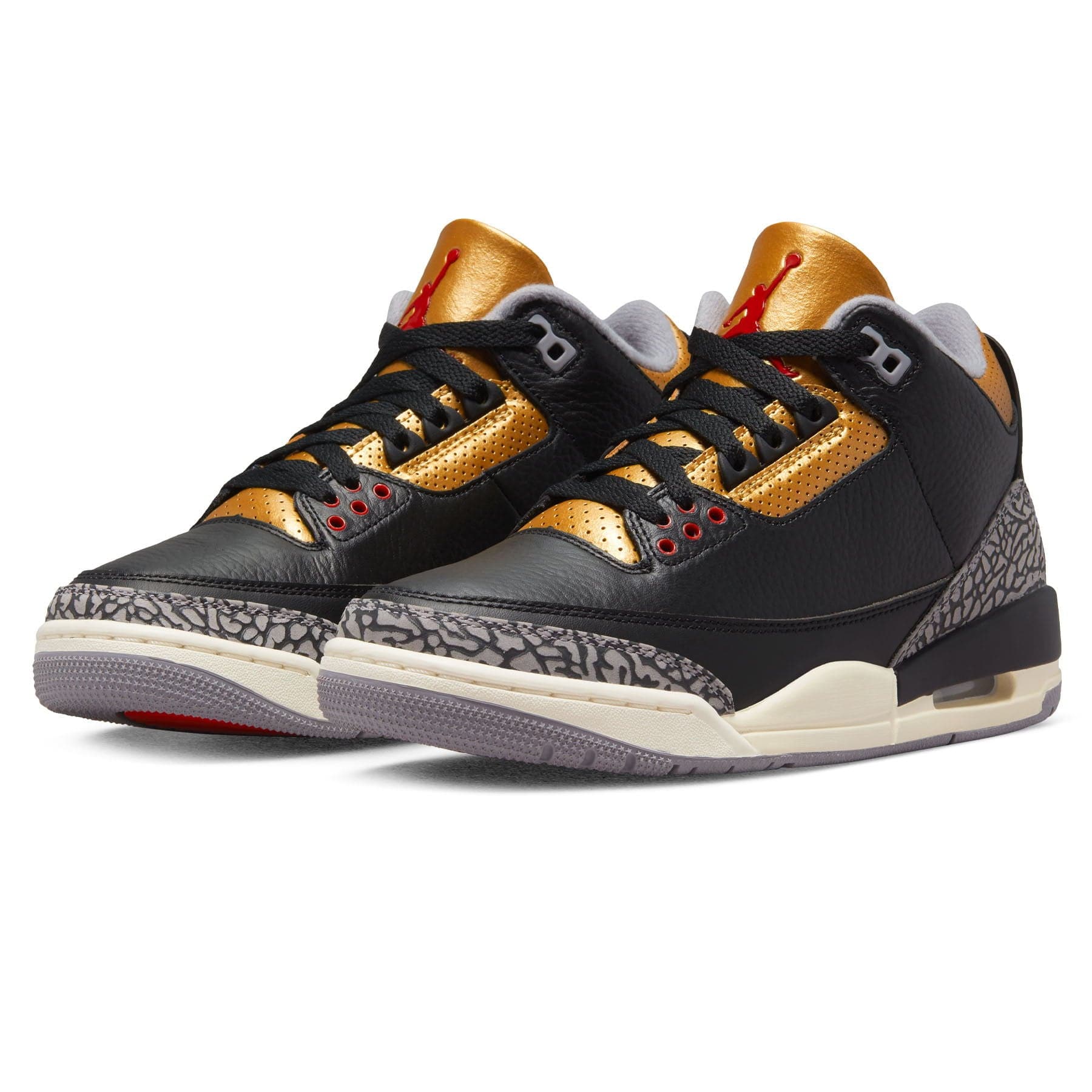 Air Jordan 3 Wmns Retro 'Black Gold' — UK 2.5 | EU 35.5 | US 5 — Side View