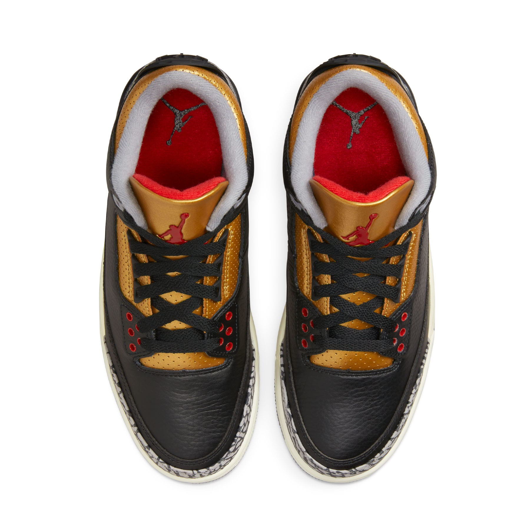 Air Jordan 3 Wmns Retro 'Black Gold' — UK 2.5 | EU 35.5 | US 5 — Back View