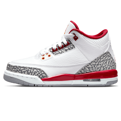 Air Jordan 3 Retro 'Cardinal Red' — UK 3 | EU 35.5 | US 3.5 — Front View