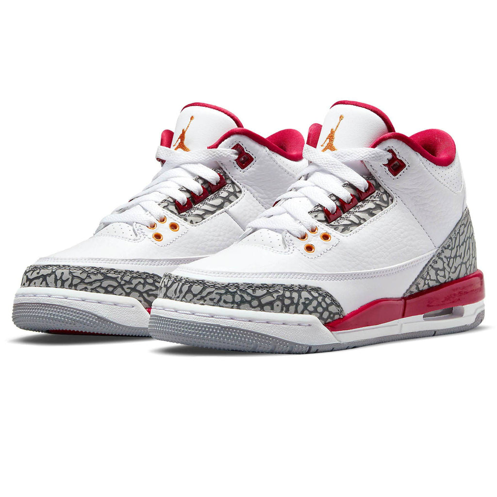 Air Jordan 3 Retro 'Cardinal Red' — UK 3 | EU 35.5 | US 3.5 — Side View