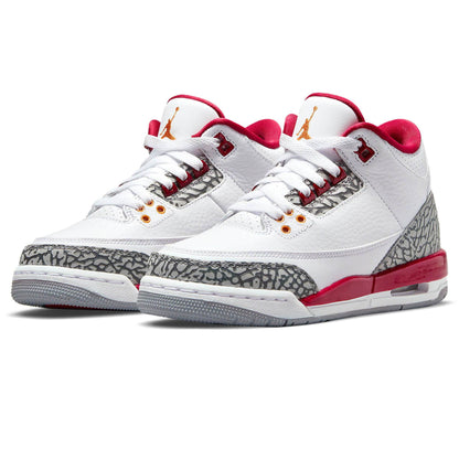 Air Jordan 3 Retro 'Cardinal Red' — UK 3 | EU 35.5 | US 3.5 — Side View