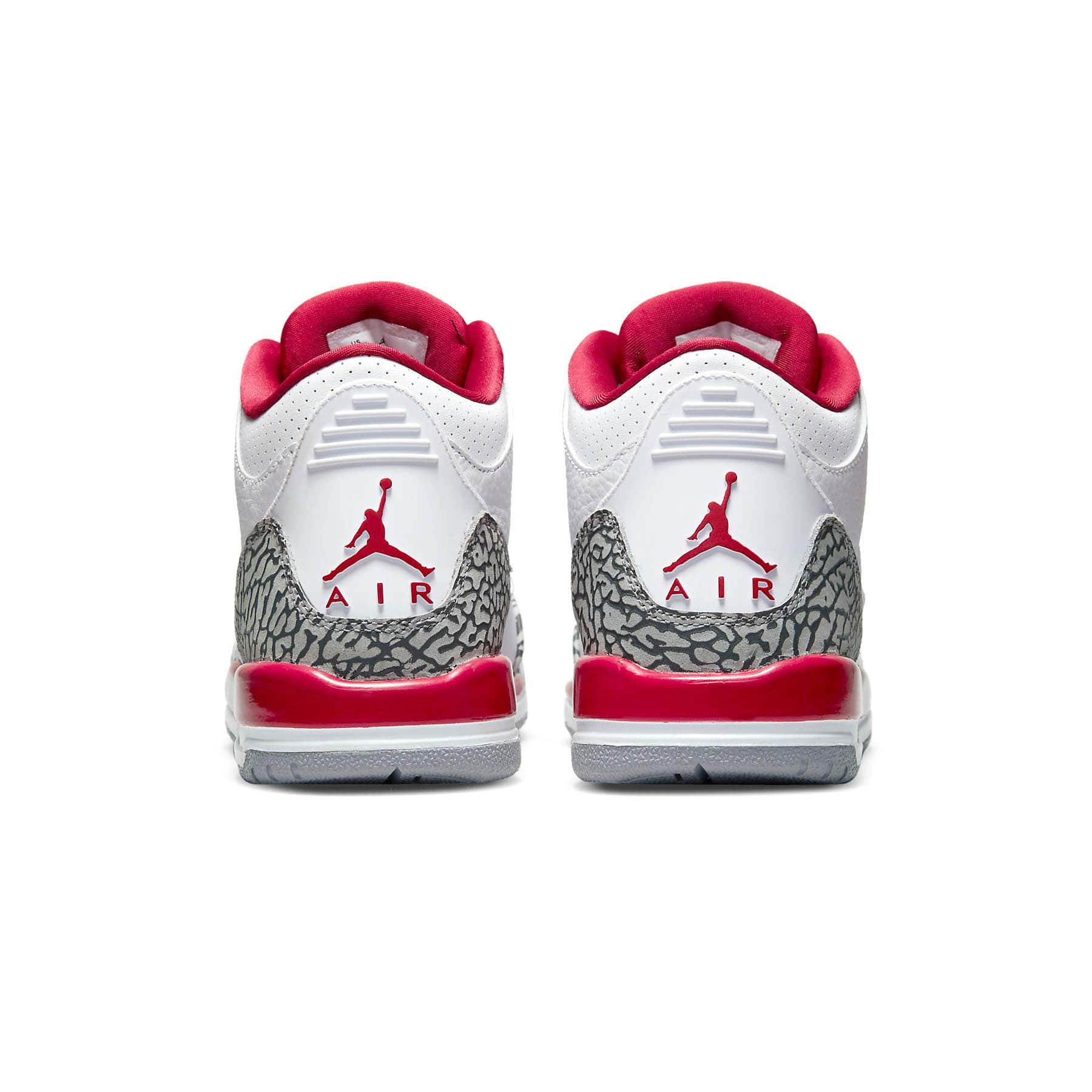 Air Jordan 3 Retro 'Cardinal Red' — UK 3 | EU 35.5 | US 3.5 — Top View