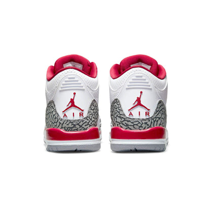 Air Jordan 3 Retro 'Cardinal Red' — UK 3 | EU 35.5 | US 3.5 — Top View