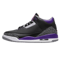 Air Jordan 3 Retro 'Court Purple' — UK 3 | EU 35.5 | US 3.5 — Front View