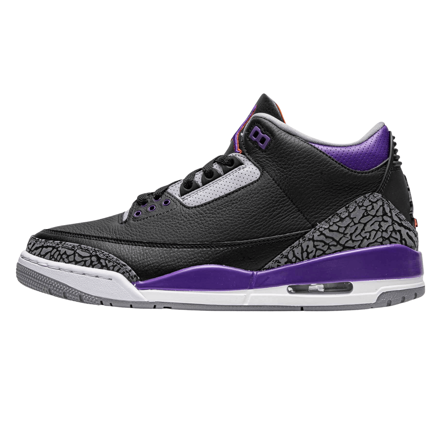Air Jordan 3 Retro 'Court Purple' — UK 3 | EU 35.5 | US 3.5 — Front View