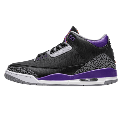 Air Jordan 3 Retro 'Court Purple' — UK 3 | EU 35.5 | US 3.5 — Front View