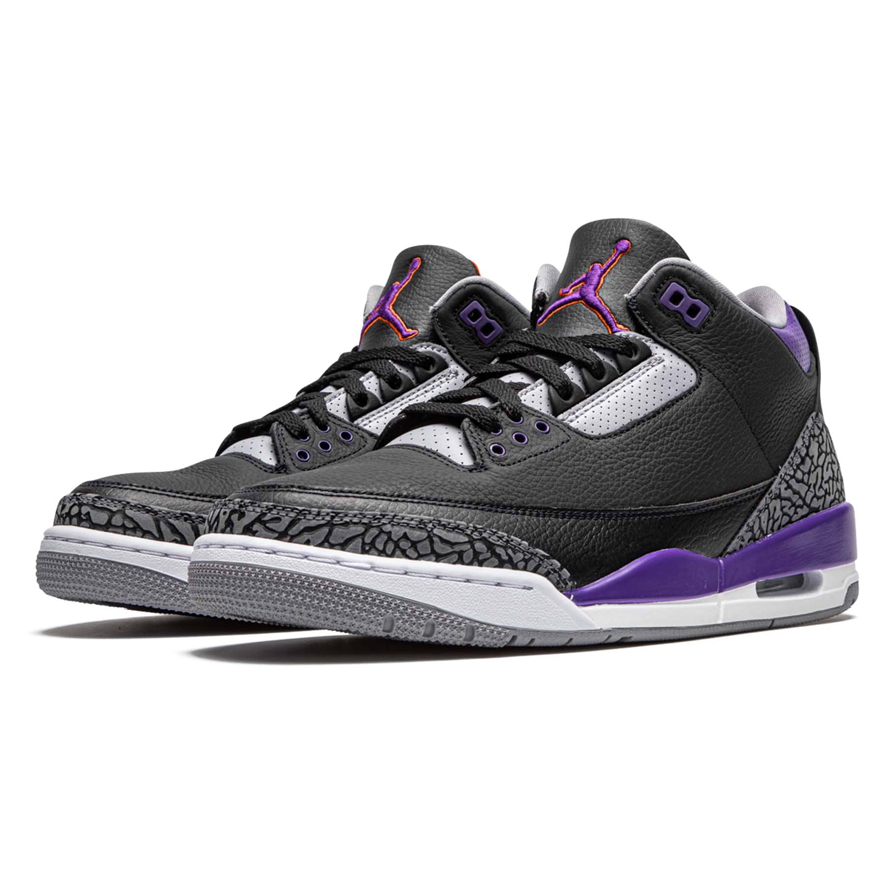 Air Jordan 3 Retro 'Court Purple' — UK 3 | EU 35.5 | US 3.5 — Side View