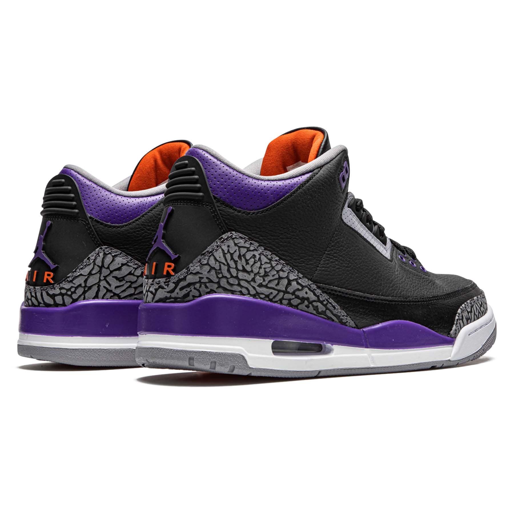 Air Jordan 3 Retro 'Court Purple' — UK 3 | EU 35.5 | US 3.5 — Back View
