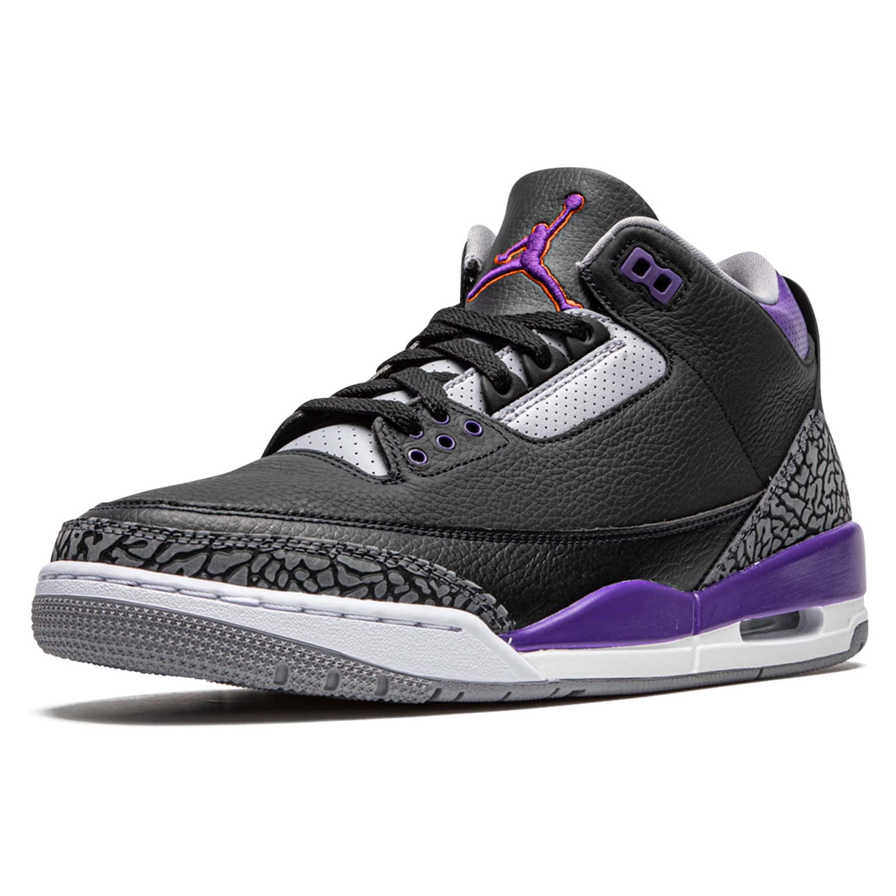 Air Jordan 3 Retro 'Court Purple' — UK 3 | EU 35.5 | US 3.5 — Top View