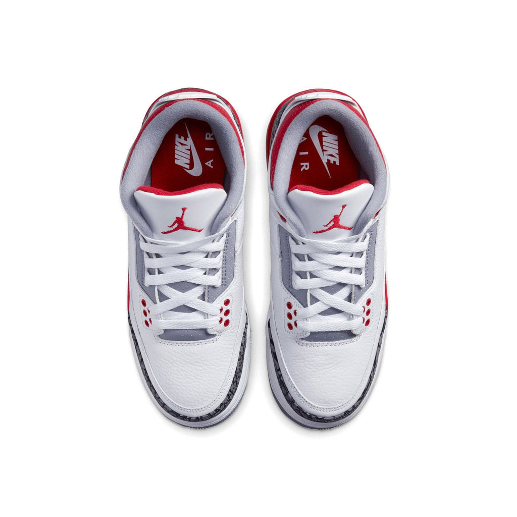 Air Jordan 3 Retro GS 'Fire Red' 2022 — UK 13.5 | EU 32 | US 1Y — Top View
