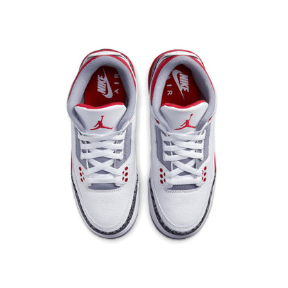 Air Jordan 3 Retro GS 'Fire Red' 2022 — UK 13.5 | EU 32 | US 1Y — Top View