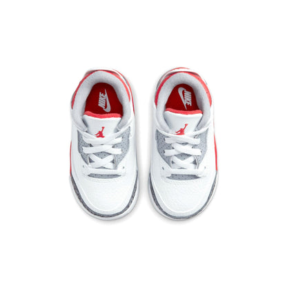 Air Jordan 3 Retro TD 'Fire Red' 2022 — UK 0C | EU 15 | US 0C — Top View