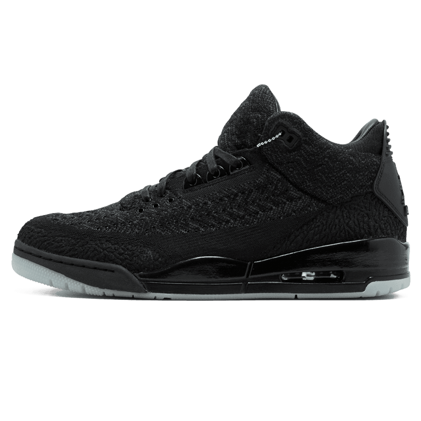 Air Jordan 3 Retro Flyknit 'Black' — UK 3 | EU 35.5 | US 3.5 — Front View