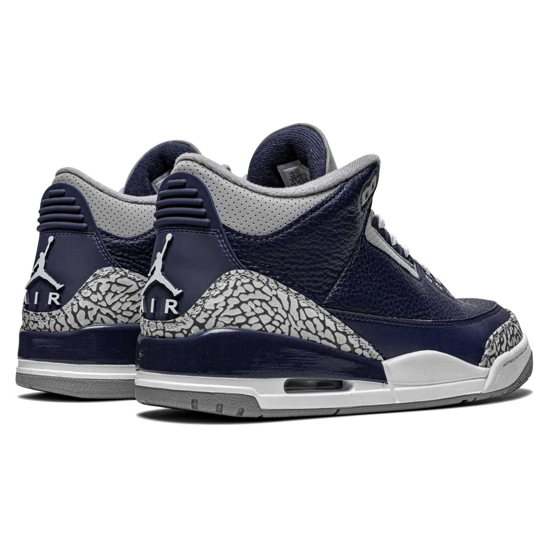 Air Jordan 3 Retro 'Georgetown' — UK 3 | EU 35.5 | US 3.5 — Back View