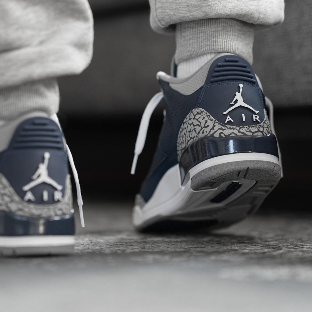 Air Jordan 3 Retro 'Georgetown' — UK 3 | EU 35.5 | US 3.5 — Lifestyle View
