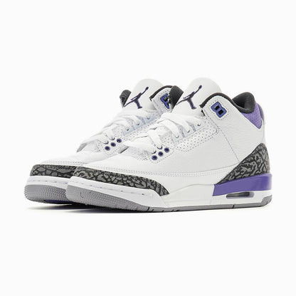 Air Jordan 3 Retro GS 'Dark Iris' — UK 13.5 | EU 32 | US 1Y — Side View
