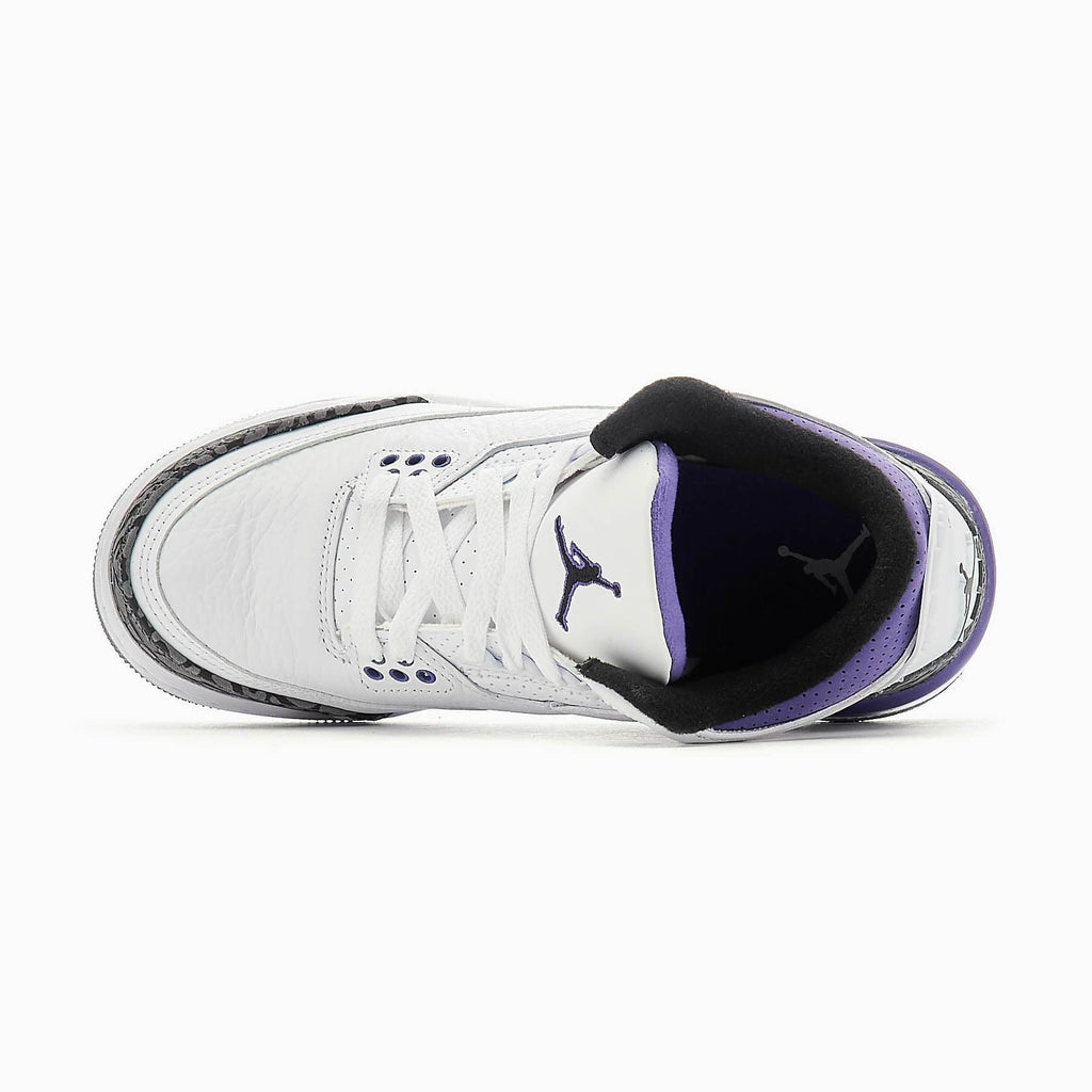 Air Jordan 3 Retro GS 'Dark Iris' — UK 13.5 | EU 32 | US 1Y — Top View