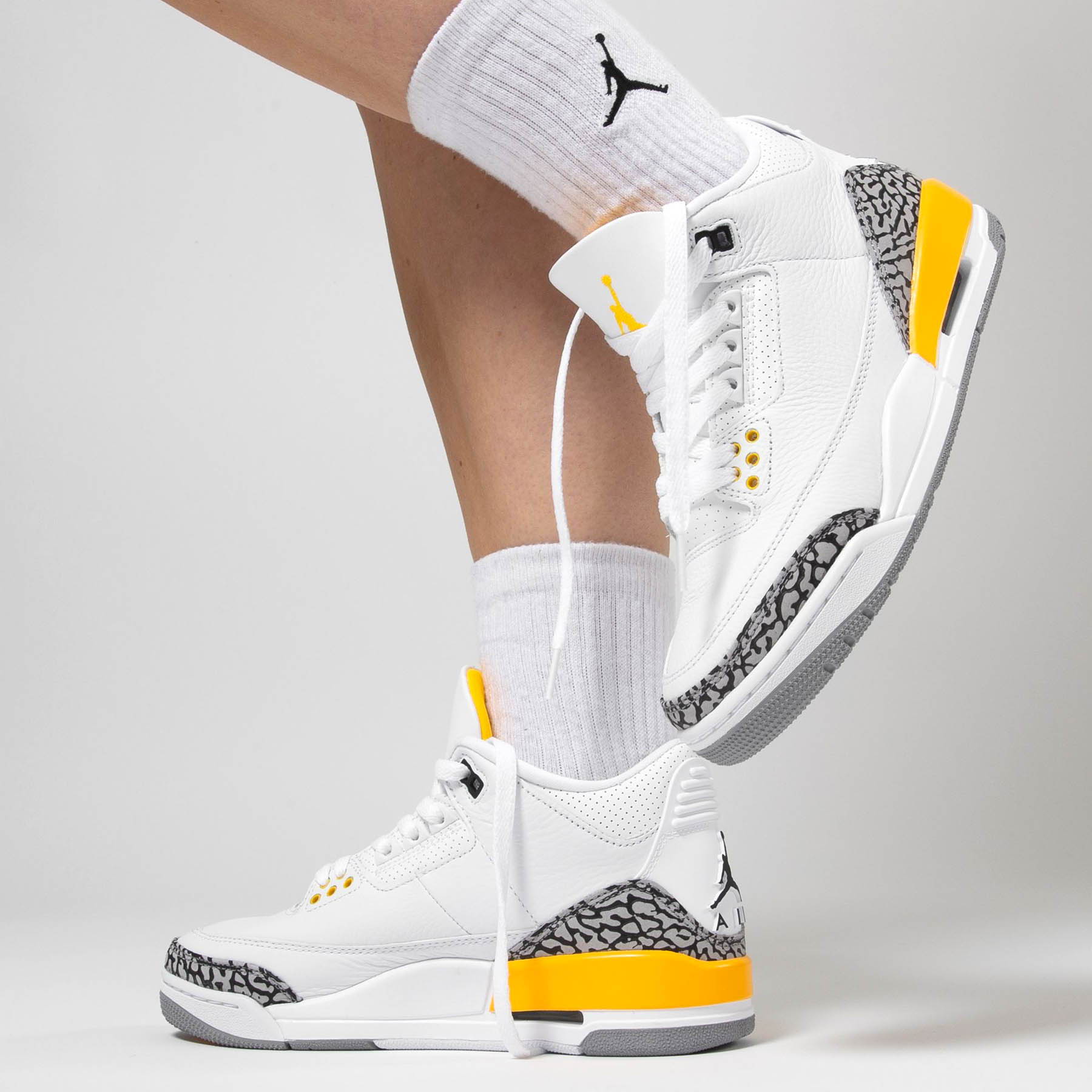 Air Jordan 3 Retro Wmns 'Laser Orange' — UK 2.5 | EU 35.5 | US 5 — Lifestyle View